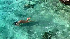 Brunette Monika Fox Strips Naked on Tour Bus for Beach Nipple Piercing Tease