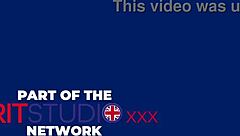 Blonde student deepthroats cum covered facial in uniform