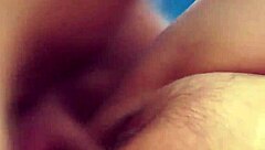 naughty blonde granny's cunt slammed poolside hard