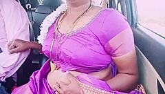 Indian housewife seduces car driver with saree dirty talk romance
