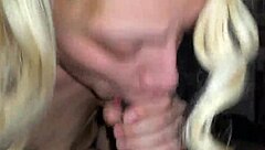 Sloppy Amateur Milf Blowjob Devours Thick Cock