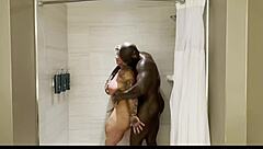 brooke diesel gets wet shower pounding by huge black cock now!