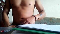 maluma tries solving logic puzzle while stroking cock