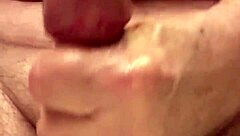 mature 65-year-old strokes slowly builds to massive cumshot