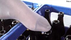 little angel's nylon feet tease voyeur fantasies