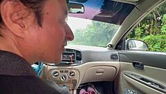 old taxi driver gets wet squirting latina christmas street fuck