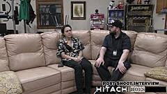 Freshman Mara Luv Mandatory Hitachi Orgasm Shaved Pussy POV