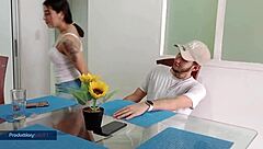 Curious Shaved Pussy Squirts from Intense Muff Diving