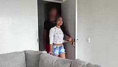 bubble butt tanned latina pounded doggystyle amateur tape