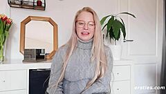 anna cute blonde squirts masturbating wildly 💦😍🔥