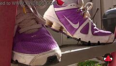 Strutting in sneakers outdoors 👟🌿