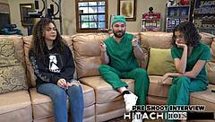 Freshman Mara Luv Mandatory Hitachi Orgasm Shaved Pussy POV