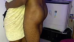 Quickie housegirl tight pussy changing ebony wet domination