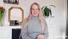 anna cute blonde squirts masturbating wildly 💦😍🔥