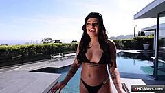 Slutty Brunette Teen Ryan Reid Swallows Lucas Frost Cum