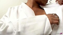 tiny latina 18yo's big natural boobs bounce wildly in first-time casting gyno fuck!