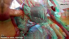 Monster cocks destroy ass in brutal 3-on-1 DP DAP pounding