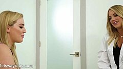 Horny Lesbian Nurse Devours Patient Pussy