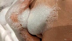 hey check this big tits brunette bathroom body tease pov