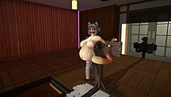 furry cat dildos stretch and cum inflate wildly!