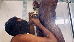 kneel gobble monster cock then bent over for wall-pounding fuck