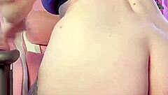 Rip clothes for huge dildo pussy gaping play