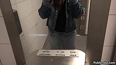 hot babe films flashing bent over public doggystyle pov