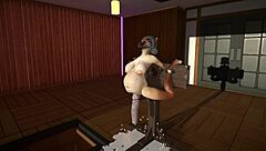 furry cat dildos stretch and cum inflate wildly!