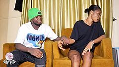 Home Alone Ebony Princess Fucks Sister's Boyfriend Hard!