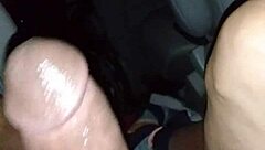 oiled asian babe strokes massive black monster cock handjob