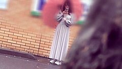 巨乳モデル京都弁美女コスプレでマ○コ種付け中出し