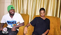 Home Alone Ebony Princess Fucks Sister's Boyfriend Hard!