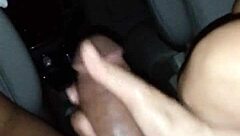 oiled asian babe strokes massive black monster cock handjob