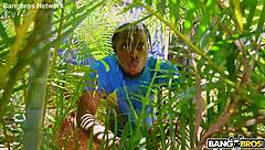 Ameena's Narrow Ass Rewards Creeping Neighbor Deeply