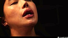 asian bbw trapped by brunette vamp in hotel, submit now