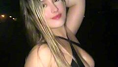 Micro Panties Hug Sexy Beach Babe's Curves