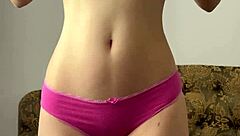 petite horny teen fingers shaved pussy for you