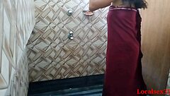 indian bhabi's steamy bathroom fuck with red towel tease 🔥