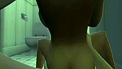 romantic shower fantasy turns into steamy anal leather passion