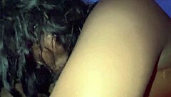 Latina wife orgasms wildly in bareback threesome creampie