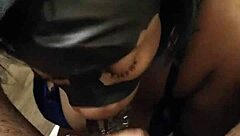 Masked Lalola Klitz masters monster cock sucking skills