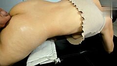 Sensual butt massage turns to rough pussy fuck