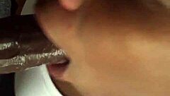 sucking this massive bbc has me dripping wet already