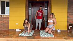 Yoga lust overwhelms colombian couple intensely