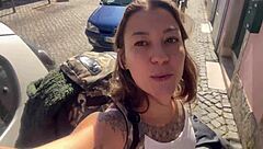 hey safada brazilian flashing europe adventure