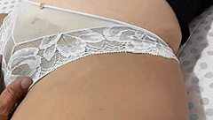 sexy latina teases playfully in intimate bedroom fun