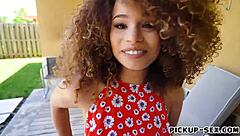 Kinky czech babe pounded hard in public outdoors!