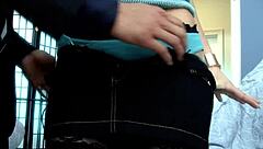 Slutty euro teen's small tits pussy reamed lingerie!