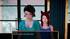 Redhead teen plays erotic homemade tit tease game