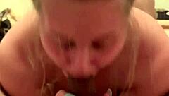 Sexy big ass sloppy blowjob pov deepthroat